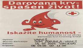 Najavljujemo – akcija darivanja krvi