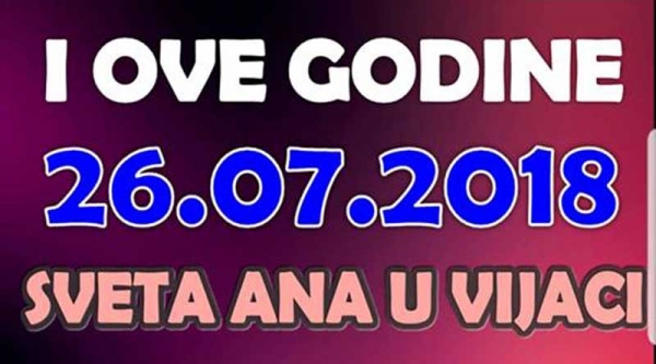 Turnir i igranke u Vijaci povodom sv. Ane
