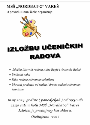 Za Dan škole MSŠ Nordbat 2 priredba i izložba učeničkih radova