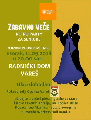 Najavljujemo - &quot;Retro party za seniore&quot;