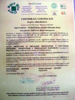 Novo priznanje za Eko farmu Duboštica
