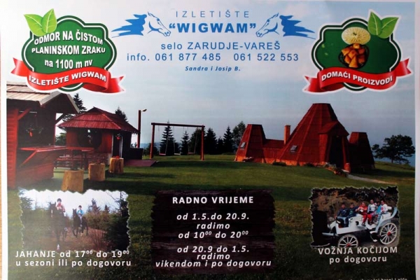 Posjetite izletište Wigwam!