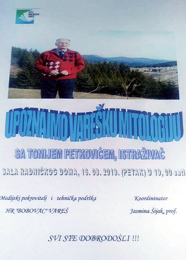 Najavljujemo - predavanje o vareškoj mitologiji