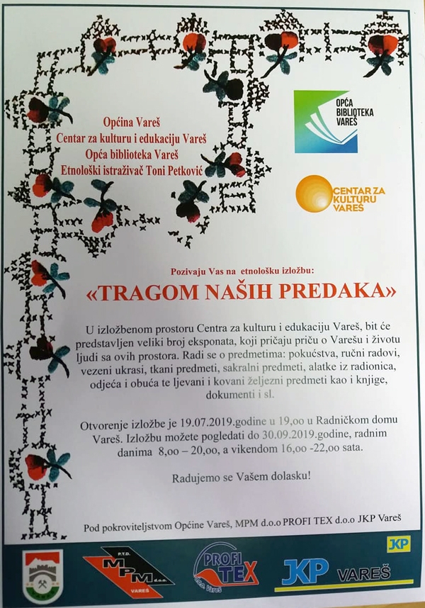 Najavljujemo - uskoro otvorenje etnološke izložbe &quot;Tragom naših predaka&quot;