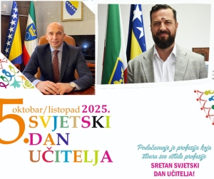 Čestitka povodom 5. listopada/oktobra – Svjetskog dana učitelja