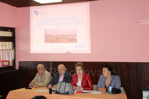 Održana Javna rasprava o Studiji utjecaja na okoliš bivšeg rudnika Veovača