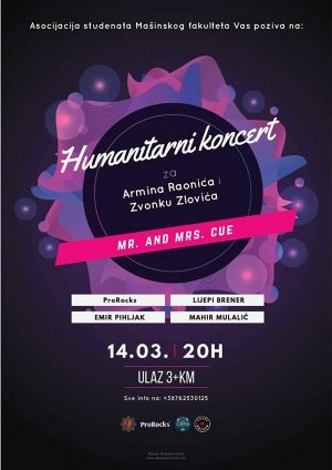 Studenti Mašinskog fakukteta organiziraju humanitarni koncert za Zvonku i Armina