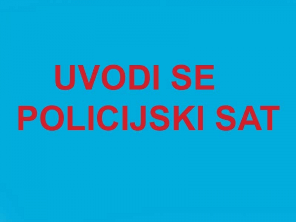 Uvodi se policijski sat