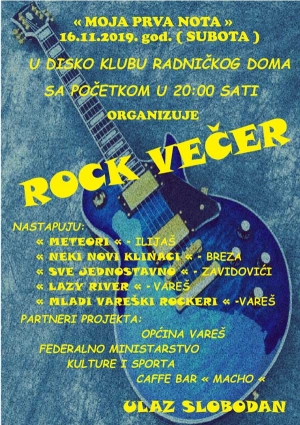 Pozivamo vas na rock večer