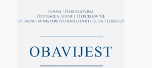 Obavijest iz Federalnog ministarstva raseljenih osoba i izbjeglica
