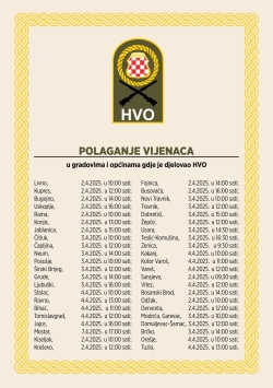 Proslava 33. obljetnice utemeljenja HVO-a u Varešu 04. travnja