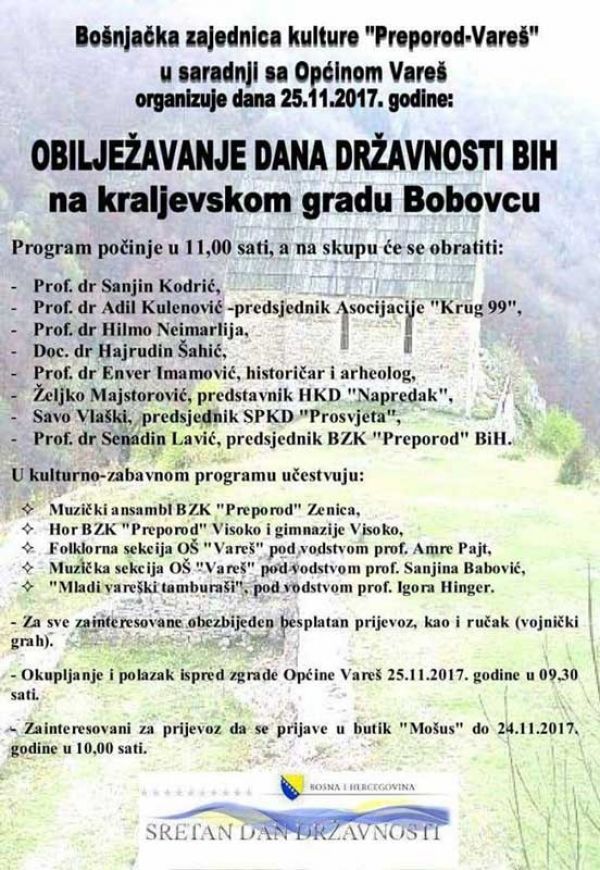 Obilježavanje Dana državnosti na Bobovcu