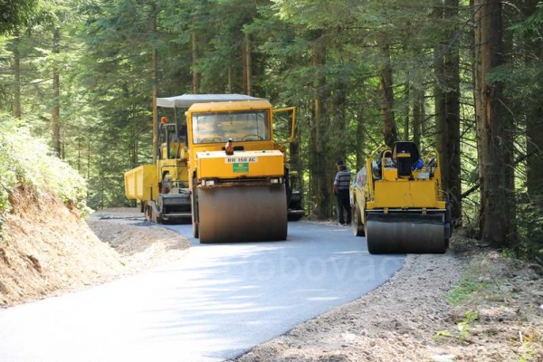 Asfaltiran put od Igrišta prema Borovici u dužini 1300 metara