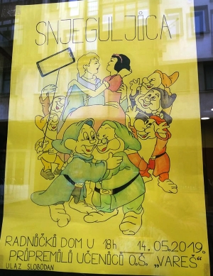 Najavljujemo - predstava Snjeguljica u utorak u Radničkom