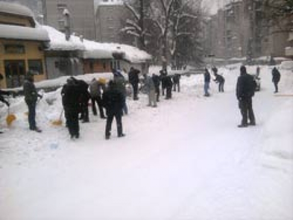 Akcija čišćenja snijega, nastavak sutra