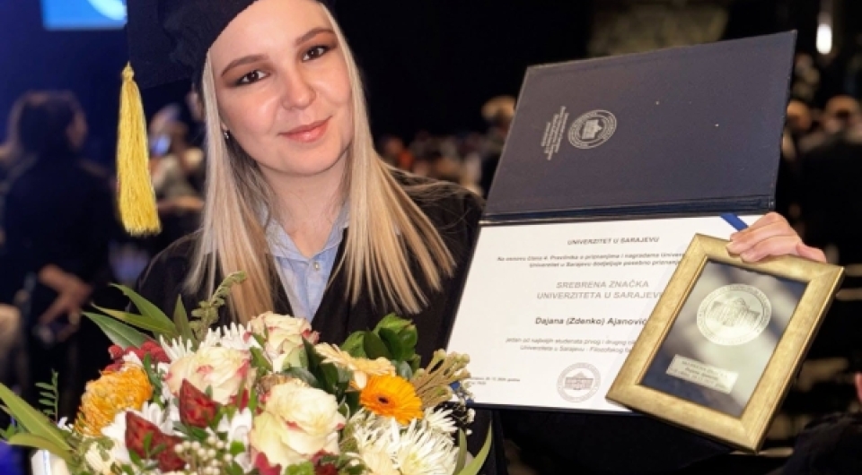 Dajana Ajanović ponos Vareša, dobitnica srebrene značke i Zlatnika grada Sarajeva