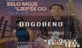 Odgođena predstava Selo moje ljepše od Pariza