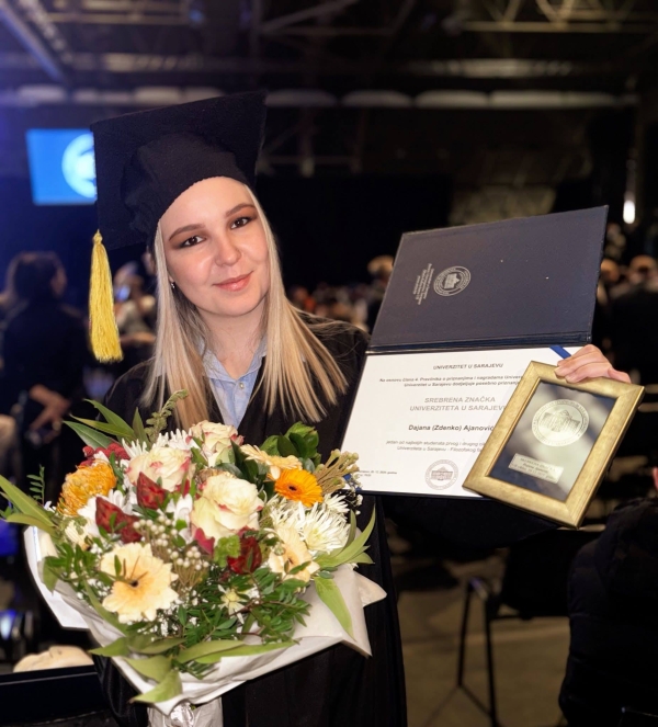 Dajana Ajanović ponos Vare&scaron;a, dobitnica srebrene značke i Zlatnika grada Sarajeva