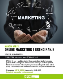 Poziv na radionicu: Online marketing i brendiranje