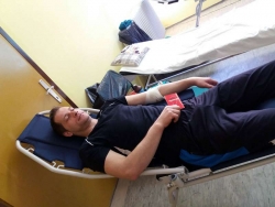 27 Varešana darivalo krv