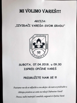 Najavljujemo akciju čišćenja - Mi volimo Vareš !!!
