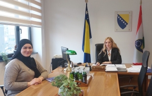 Ministrica Salčinović o jačanju suradnje s Udruženjem studenata medicine BoHeMSA