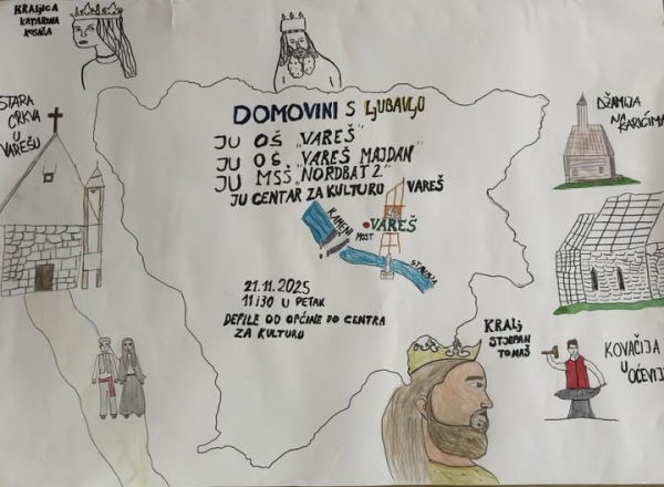 Najavljujemo – u petak priredba Domovini s ljubavlju