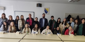 Posjet učenika, nastavnika i predstavnika Galerije „Preporod“ Zenica Ministarstvu obrazovanja, znanosti, kulture i sporta ZDK