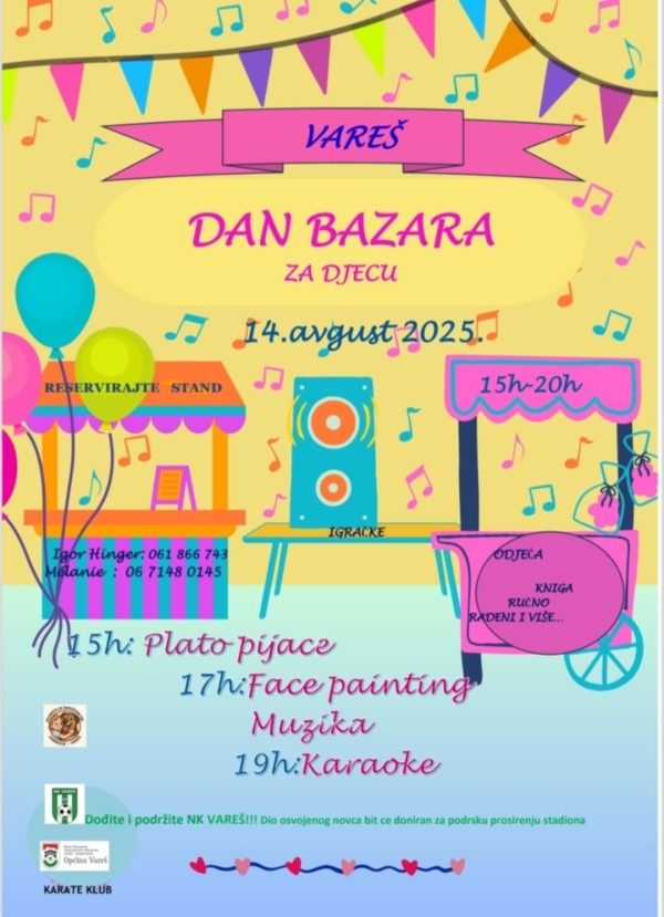 Najavljujemo – Bazar za djecu