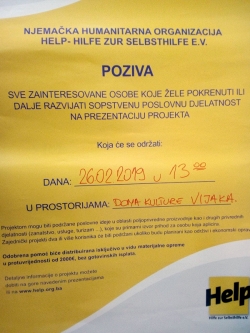 Najavljujemo - prezentacija projekta HELP-a u Varešu