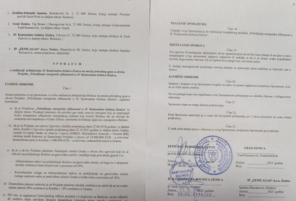 Kanton ulaže 1,5 milijuna KM: Plinofikacija Bolnice donosi izravnu korist Gradu Zenica