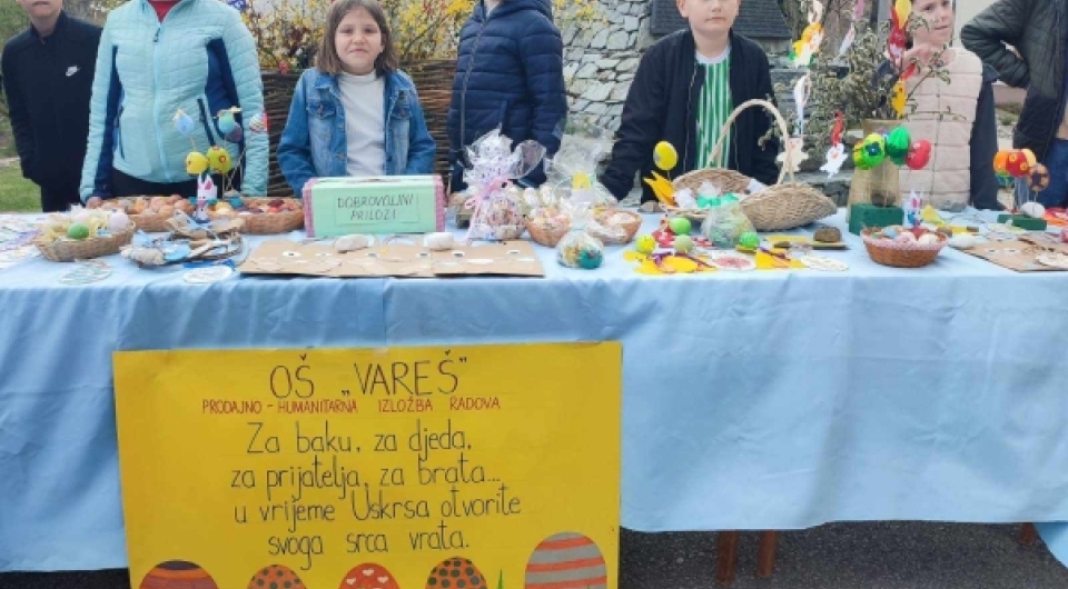 Uspješna Uskrsna prodajna izložba vareških osnovaca
